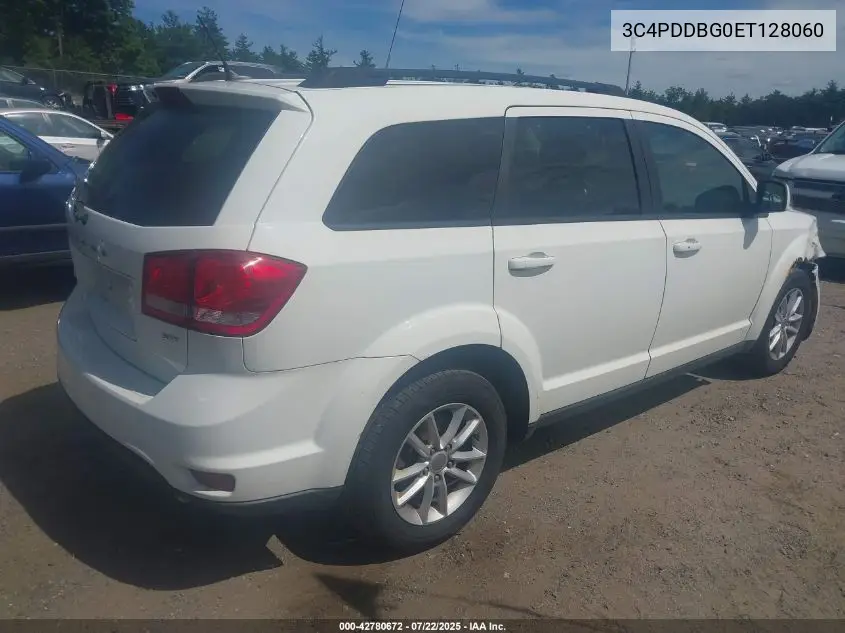 2014 Dodge Journey Sxt VIN: 3C4PDDBG0ET128060 Lot: 42780672