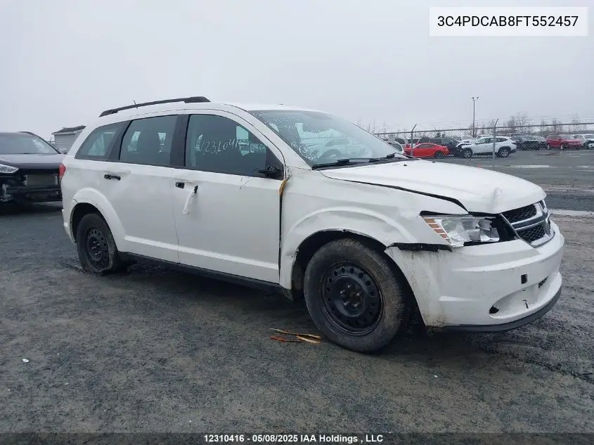 2015 Dodge Journey Cvp/Se Plus VIN: 3C4PDCAB8FT552457 Lot: 12310416