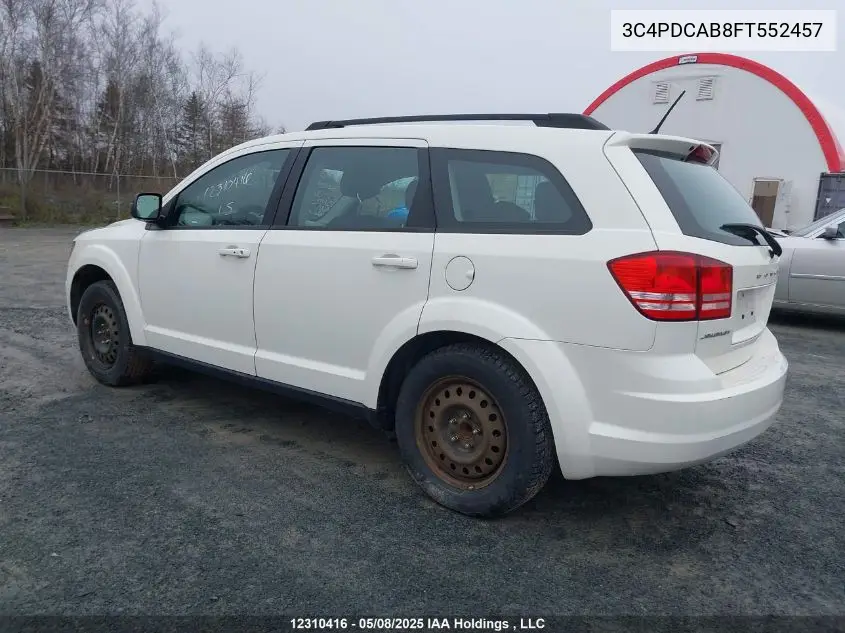 2015 Dodge Journey Cvp/Se Plus VIN: 3C4PDCAB8FT552457 Lot: 12310416