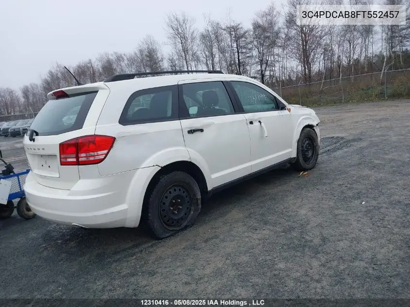 2015 Dodge Journey Cvp/Se Plus VIN: 3C4PDCAB8FT552457 Lot: 12310416