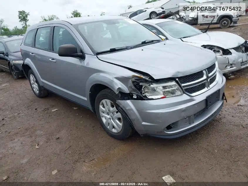 2015 Dodge Journey American Value Pkg VIN: 3C4PDCAB4FT675432 Lot: 42125859