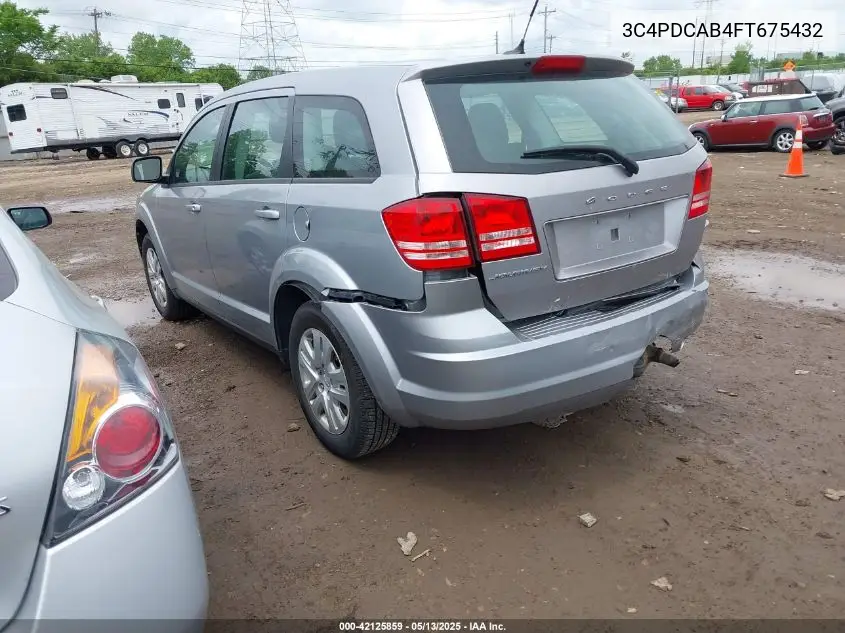 2015 Dodge Journey American Value Pkg VIN: 3C4PDCAB4FT675432 Lot: 42125859