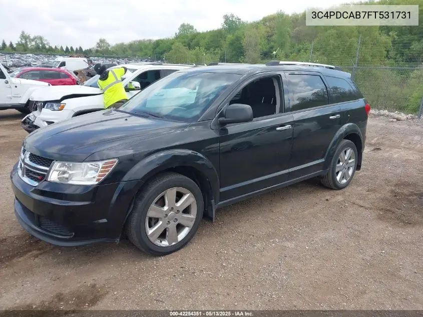2015 Dodge Journey Se VIN: 3C4PDCAB7FT531731 Lot: 42254351