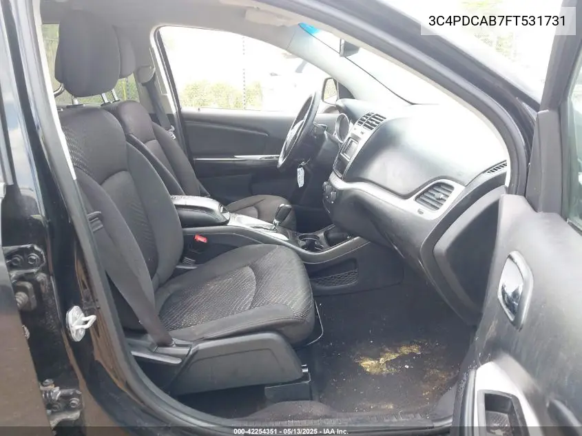 2015 Dodge Journey Se VIN: 3C4PDCAB7FT531731 Lot: 42254351
