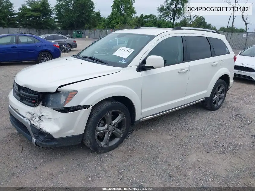 2015 Dodge Journey Crossroad VIN: 3C4PDCGB3FT713482 Lot: 42593334