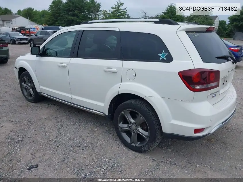 2015 Dodge Journey Crossroad VIN: 3C4PDCGB3FT713482 Lot: 42593334