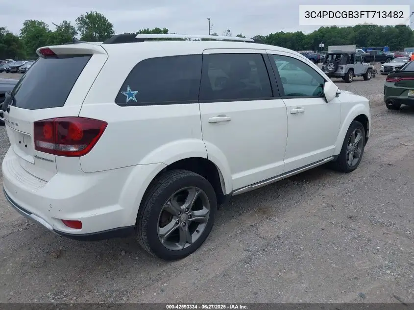 2015 Dodge Journey Crossroad VIN: 3C4PDCGB3FT713482 Lot: 42593334