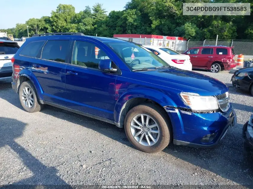 2015 Dodge Journey Sxt VIN: 3C4PDDBG9FT538583 Lot: 42621670