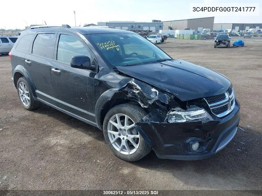 2016 Dodge Journey R/T VIN: 3C4PDDFG0GT241777 Lot: 30062512