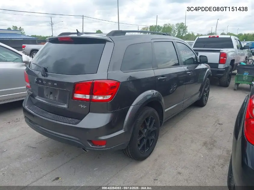 2016 Dodge Journey R/T VIN: 3C4PDDEG8GT151438 Lot: 42254353