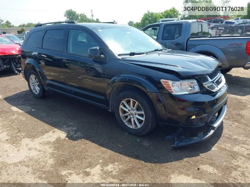 2016 Dodge Journey Sxt VIN: 3C4PDDBG9GT176028 Lot: 42598784