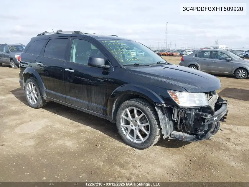 2017 Dodge Journey Gt VIN: 3C4PDDFGXHT609920 Lot: 12267216