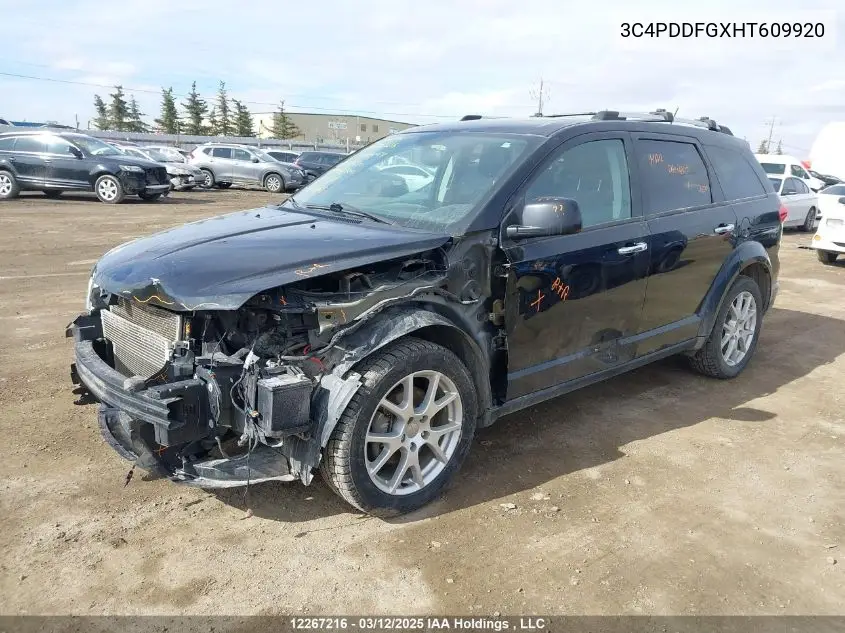 2017 Dodge Journey Gt VIN: 3C4PDDFGXHT609920 Lot: 12267216