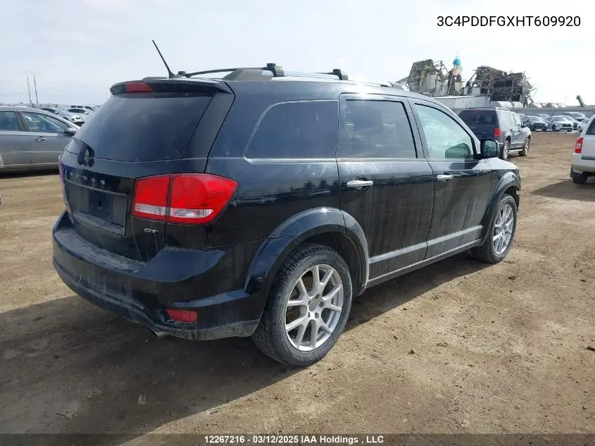 2017 Dodge Journey Gt VIN: 3C4PDDFGXHT609920 Lot: 12267216