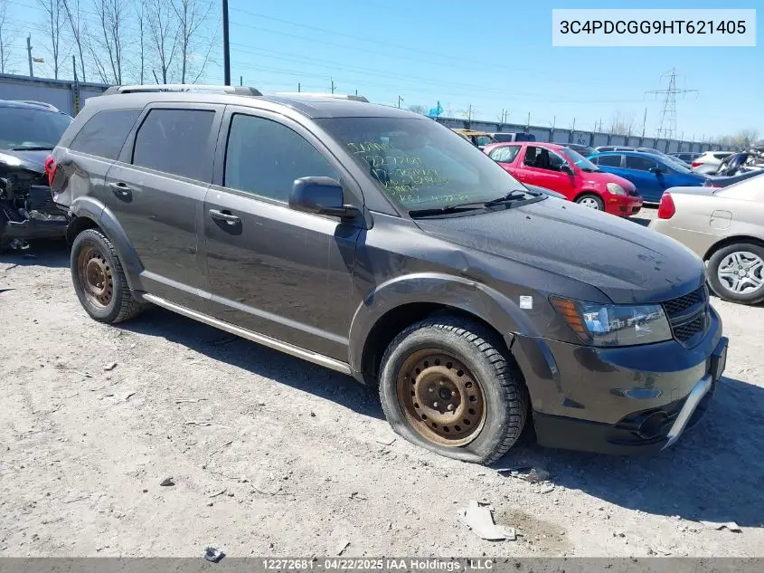 2017 Dodge Journey VIN: 3C4PDCGG9HT621405 Lot: 12272681