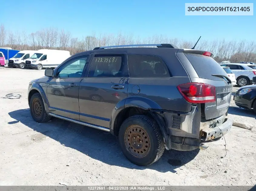 2017 Dodge Journey VIN: 3C4PDCGG9HT621405 Lot: 12272681