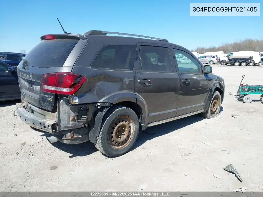 2017 Dodge Journey VIN: 3C4PDCGG9HT621405 Lot: 12272681