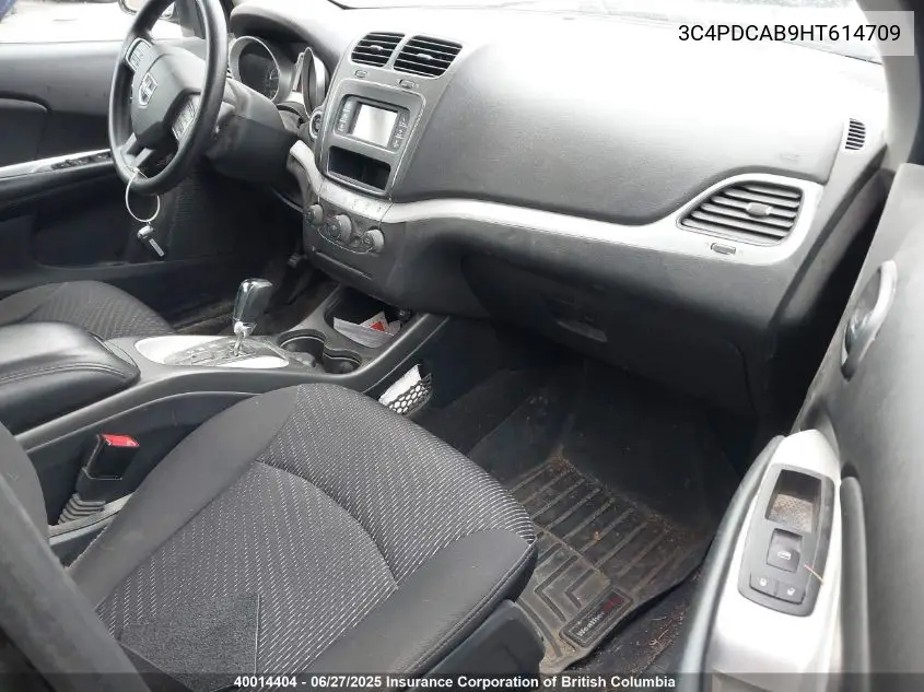 2017 Dodge Journey Se VIN: 3C4PDCAB9HT614709 Lot: 40014404