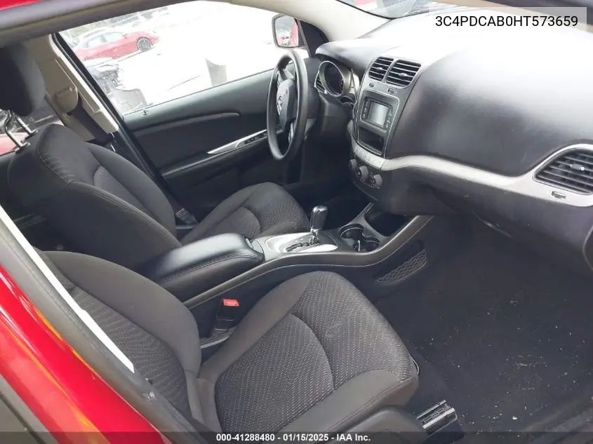 2017 Dodge Journey Se VIN: 3C4PDCAB0HT573659 Lot: 41288480