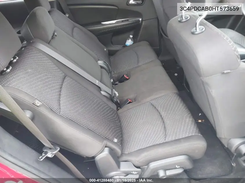 2017 Dodge Journey Se VIN: 3C4PDCAB0HT573659 Lot: 41288480