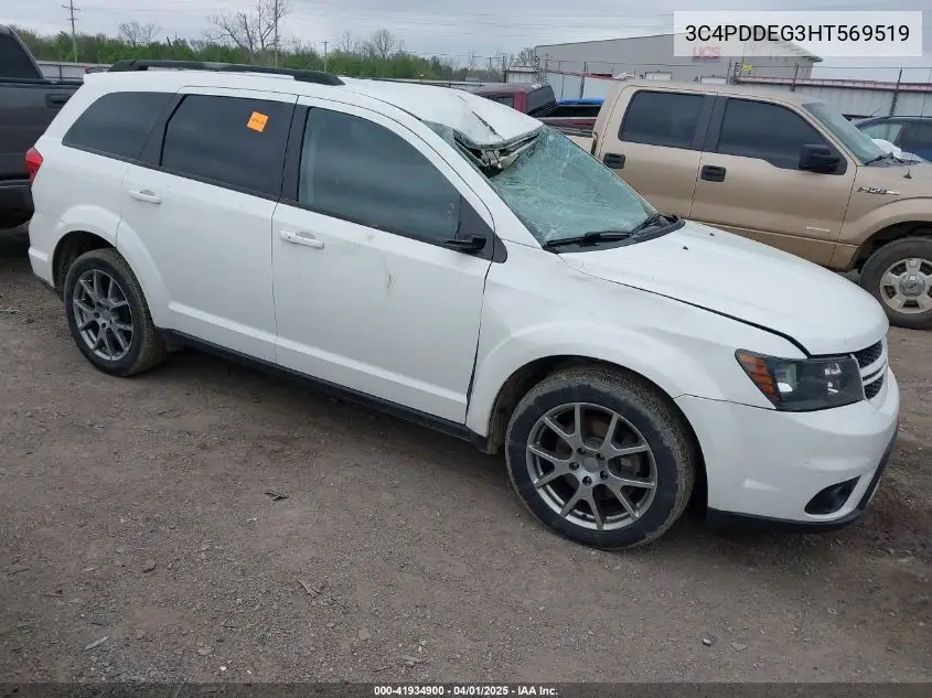 2017 Dodge Journey Gt Awd VIN: 3C4PDDEG3HT569519 Lot: 41934900