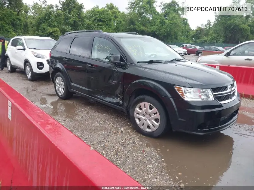 2017 Dodge Journey Se VIN: 3C4PDCAB1HT707613 Lot: 42247445