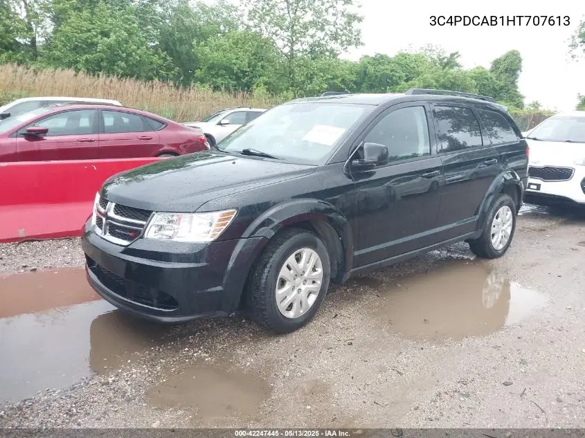 2017 Dodge Journey Se VIN: 3C4PDCAB1HT707613 Lot: 42247445