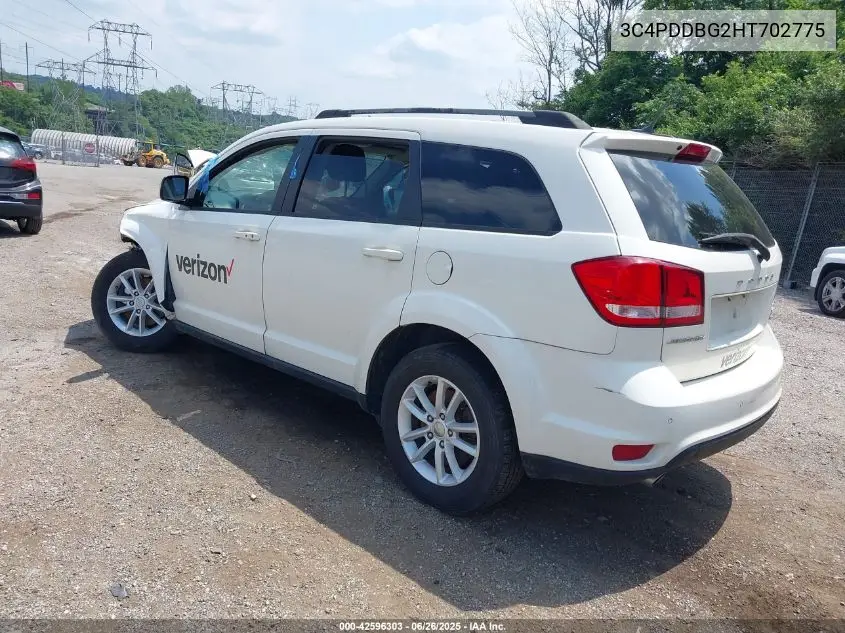 2017 Dodge Journey Sxt Awd VIN: 3C4PDDBG2HT702775 Lot: 42596303