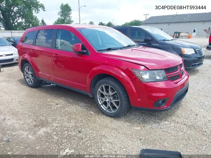 2017 Dodge Journey Gt Awd VIN: 3C4PDDEG8HT593444 Lot: 42617391