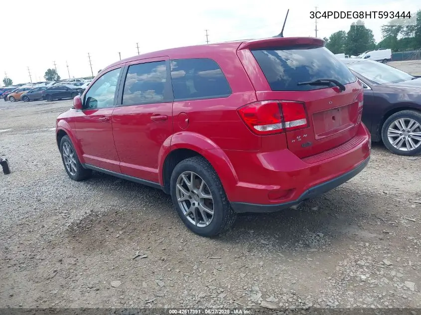 2017 Dodge Journey Gt Awd VIN: 3C4PDDEG8HT593444 Lot: 42617391