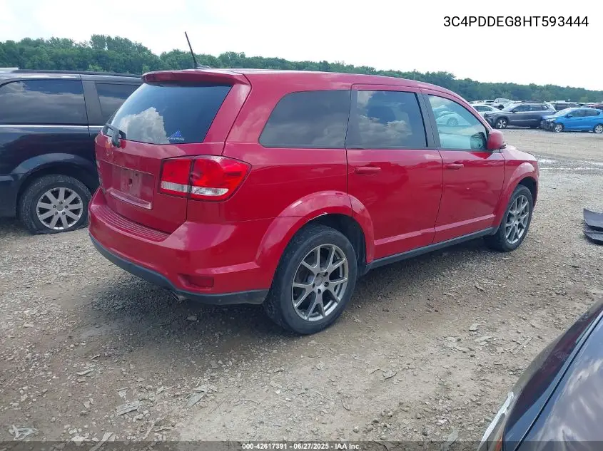 2017 Dodge Journey Gt Awd VIN: 3C4PDDEG8HT593444 Lot: 42617391