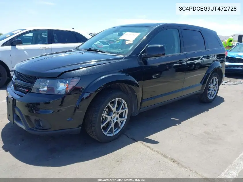 2018 Dodge Journey Gt VIN: 3C4PDCEG9JT472728 Lot: 42237707