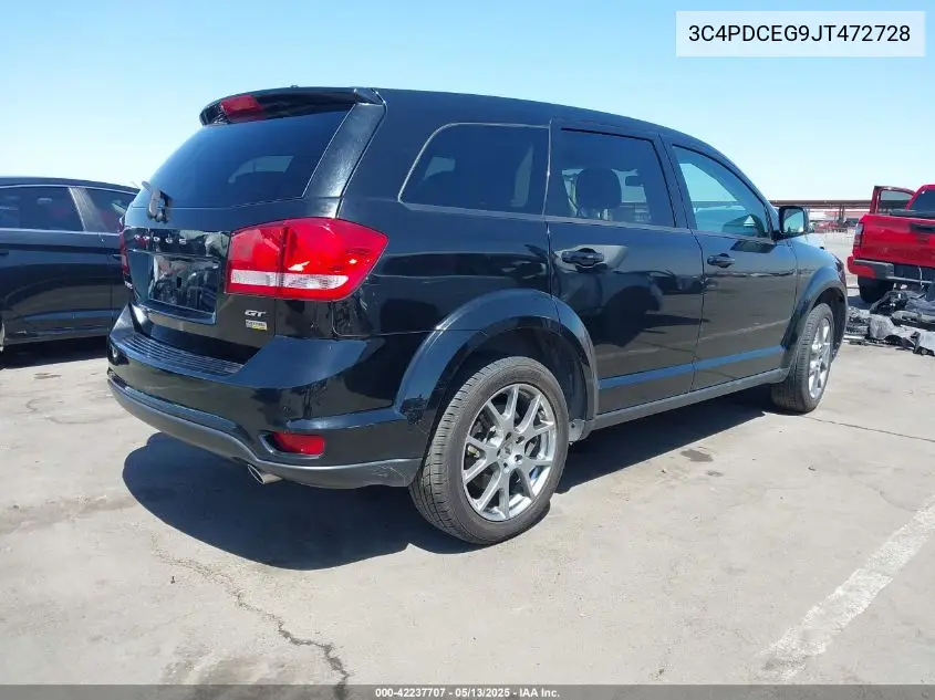 2018 Dodge Journey Gt VIN: 3C4PDCEG9JT472728 Lot: 42237707