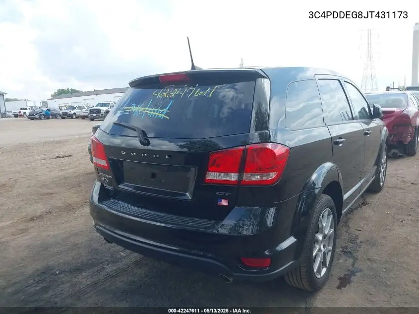 2018 Dodge Journey Gt Awd VIN: 3C4PDDEG8JT431173 Lot: 42247611