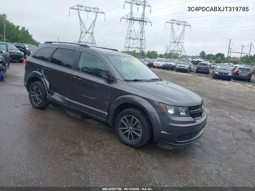 2018 Dodge Journey Se VIN: 3C4PDCABXJT319785 Lot: 42251794