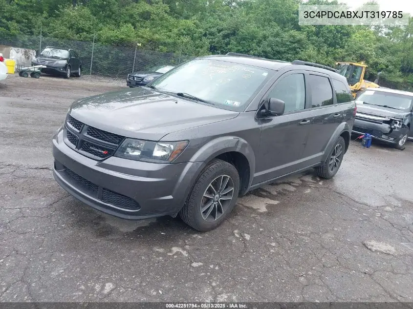 2018 Dodge Journey Se VIN: 3C4PDCABXJT319785 Lot: 42251794