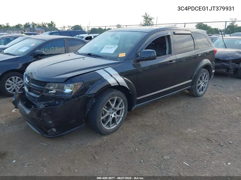 2018 Dodge Journey Gt VIN: 3C4PDCEG1JT379931 Lot: 42612077