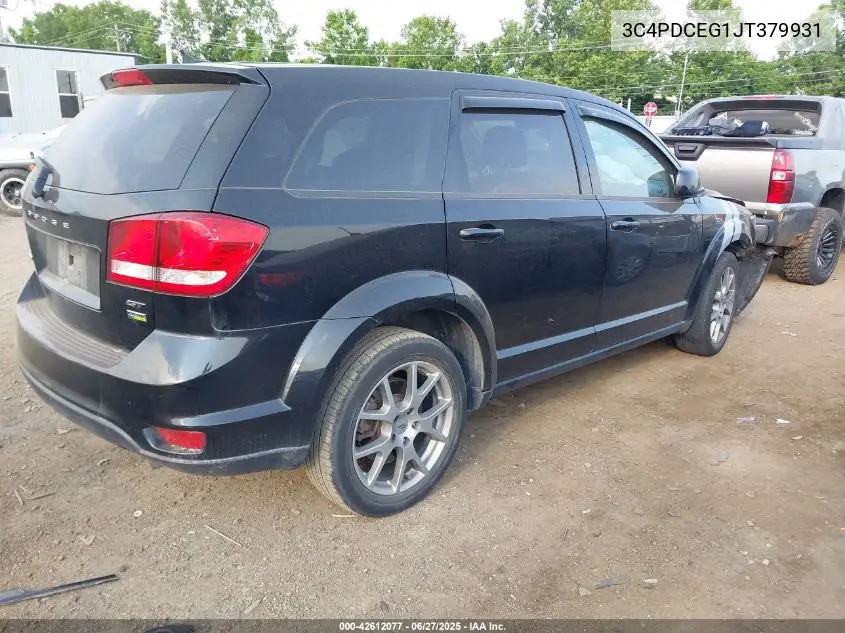2018 Dodge Journey Gt VIN: 3C4PDCEG1JT379931 Lot: 42612077