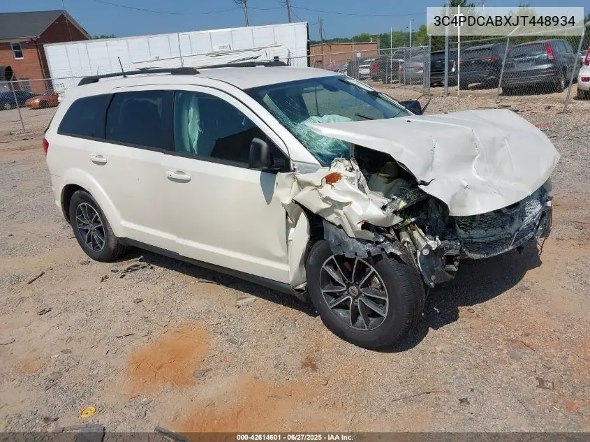 2018 Dodge Journey Se VIN: 3C4PDCABXJT448934 Lot: 42614601