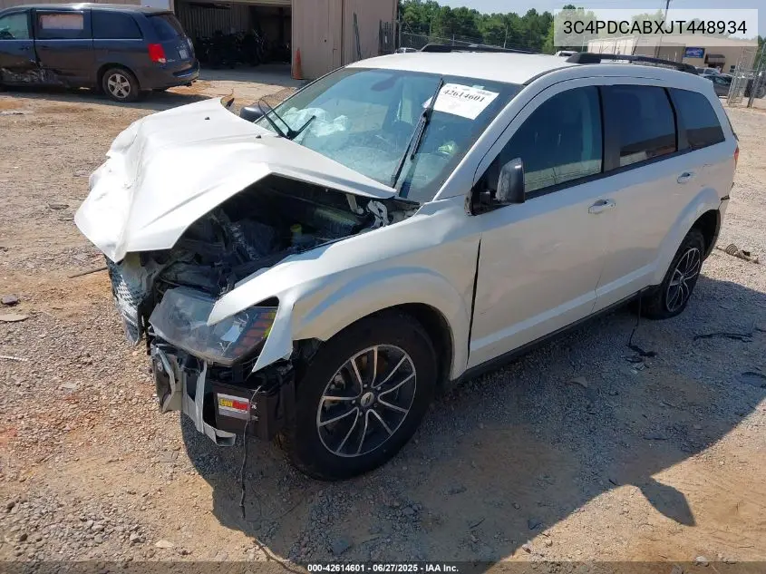2018 Dodge Journey Se VIN: 3C4PDCABXJT448934 Lot: 42614601