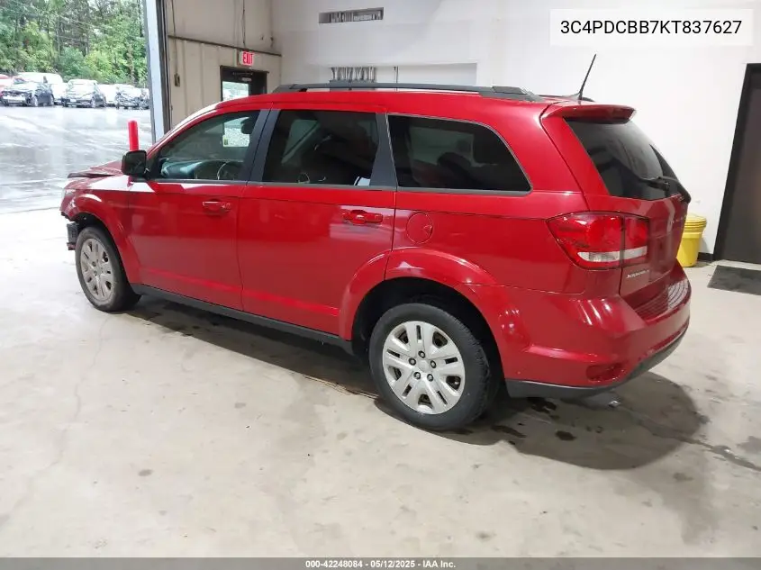 2019 Dodge Journey Se VIN: 3C4PDCBB7KT837627 Lot: 42248084