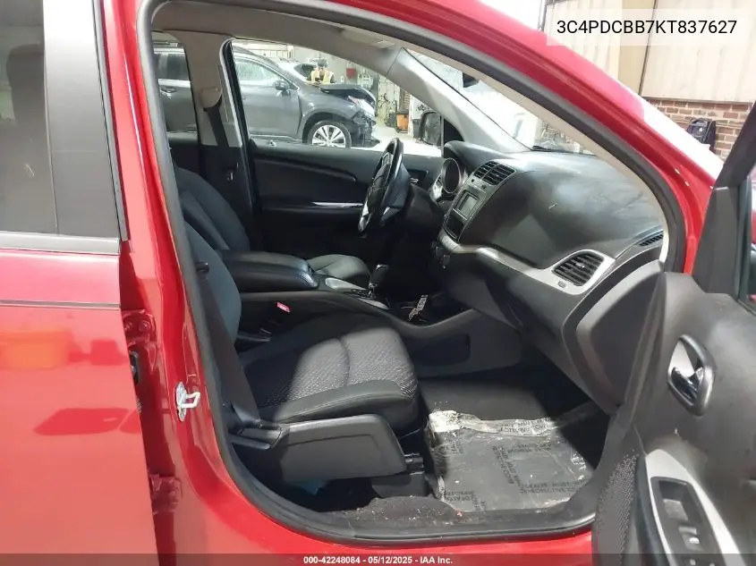 2019 Dodge Journey Se VIN: 3C4PDCBB7KT837627 Lot: 42248084