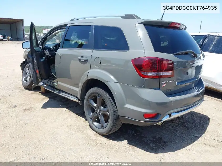 2019 Dodge Journey Crossroad Awd VIN: 3C4PDDGG0KT764935 Lot: 42248425