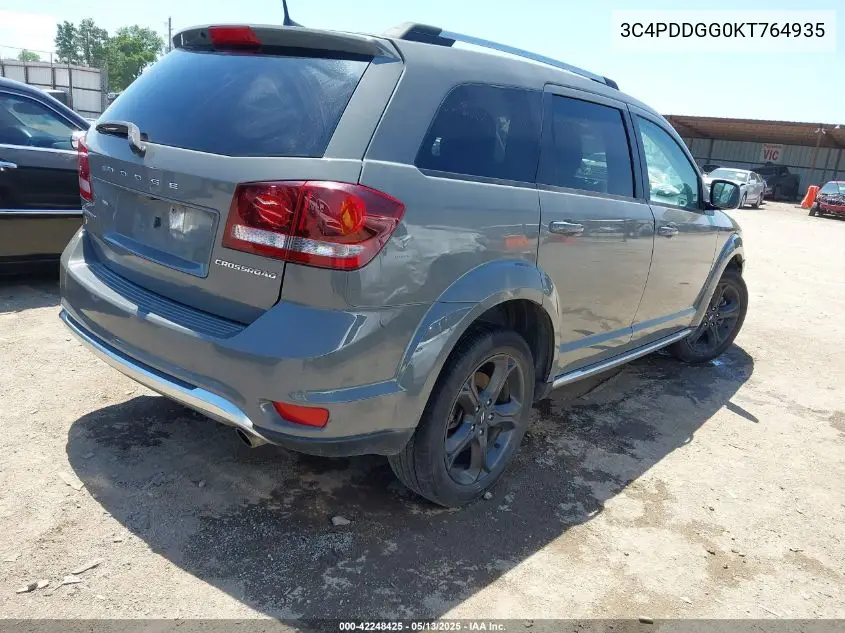 2019 Dodge Journey Crossroad Awd VIN: 3C4PDDGG0KT764935 Lot: 42248425