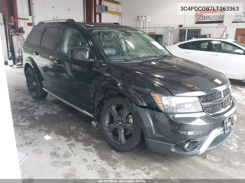 2020 Dodge Journey Crossroad VIN: 3C4PDCGB7LT263363 Lot: 42199239