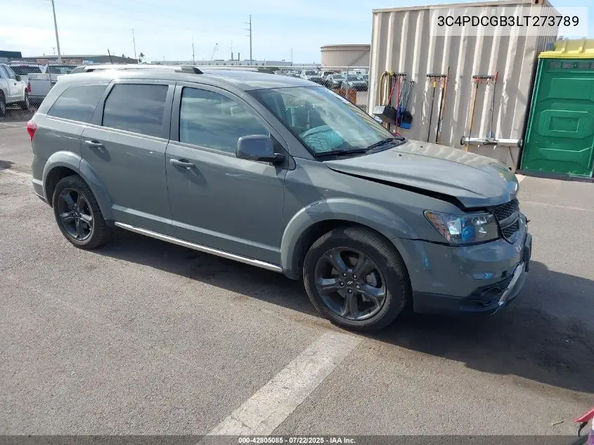 2020 Dodge Journey Crossroad VIN: 3C4PDCGB3LT273789 Lot: 42805085