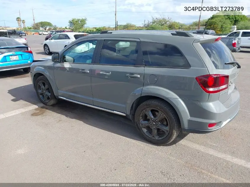 2020 Dodge Journey Crossroad VIN: 3C4PDCGB3LT273789 Lot: 42805085