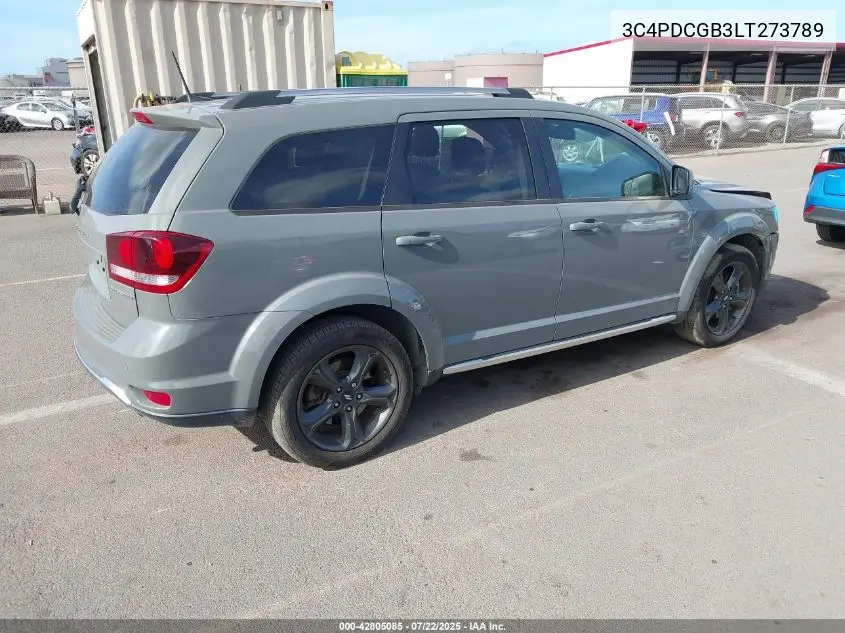2020 Dodge Journey Crossroad VIN: 3C4PDCGB3LT273789 Lot: 42805085