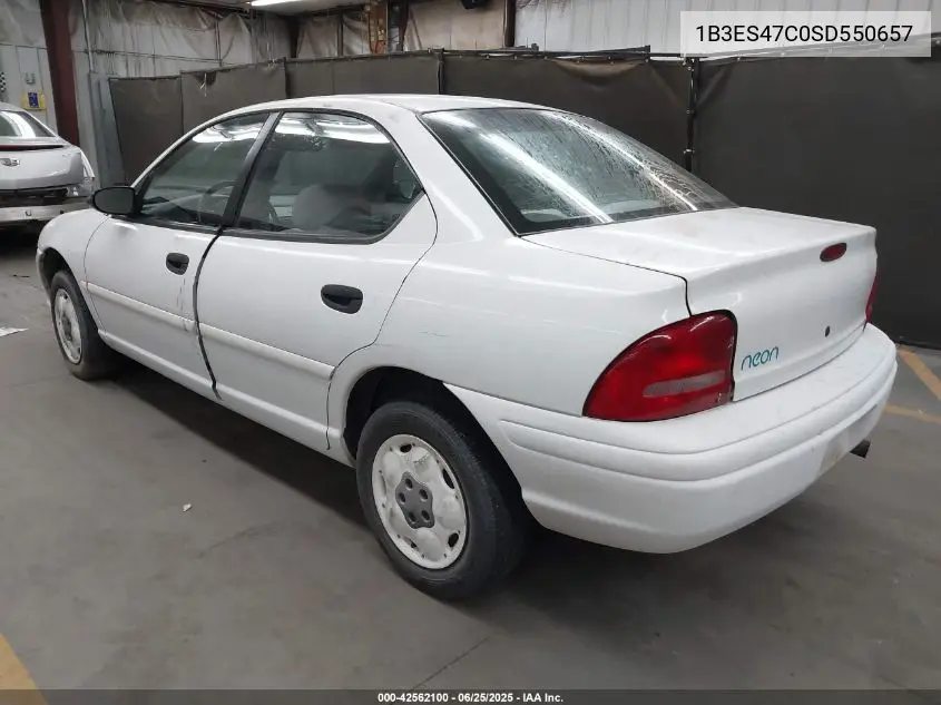 1995 Dodge Neon Highline VIN: 1B3ES47C0SD550657 Lot: 42562100