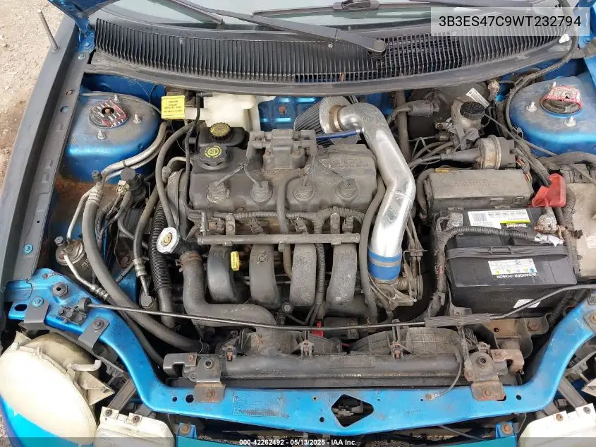 1998 Dodge Neon Competition/Highline VIN: 3B3ES47C9WT232794 Lot: 42262492
